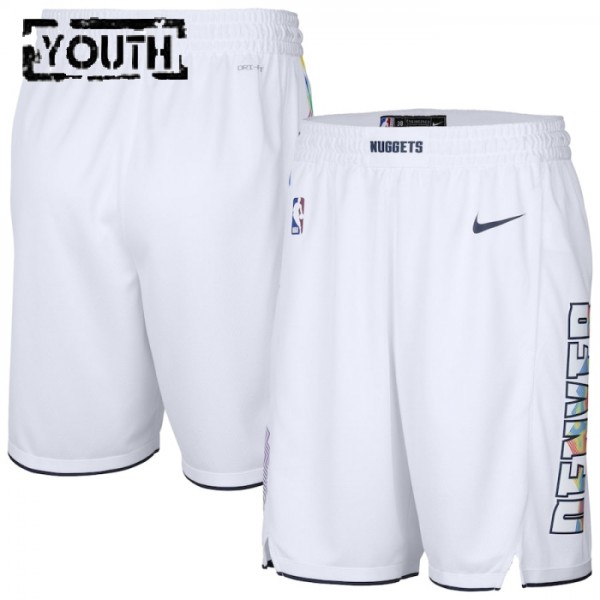 Denver Nuggets NBA Shorts Nike 2024-25 City Edition Swingman - Kinder Denver Nuggets NBA Shorts Nike 2024-25 City Edition Swingman - Kinder